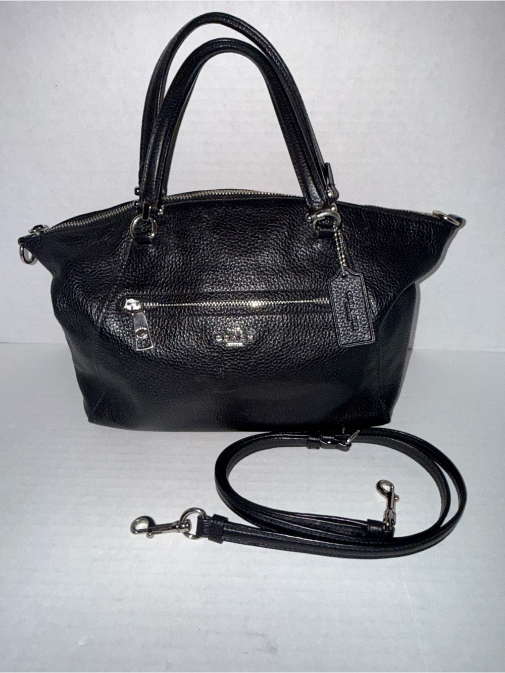 Coach Pebbled leather satchel, Coach Prairie